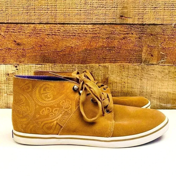 Vans Cameron Paisley Suede High Top Shoes - Picture 1 of 8
